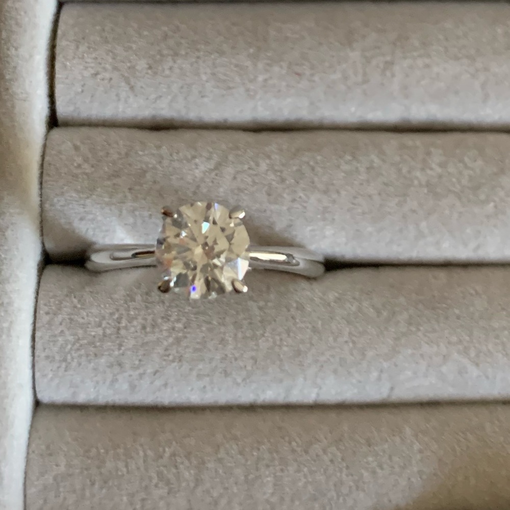 Cz By Kenneth Jay Lane Crown Cz Solitaire Ring - image 5